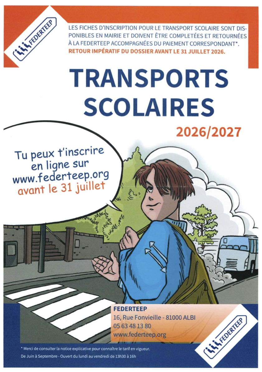 Inscriptions en ligne avant le 31 juillet 2026