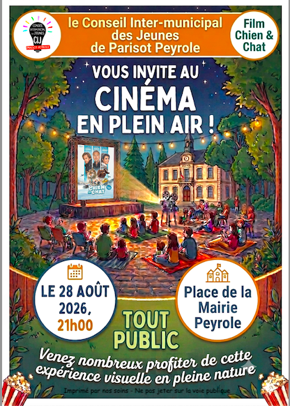 Flyer du cinéma en plein air
